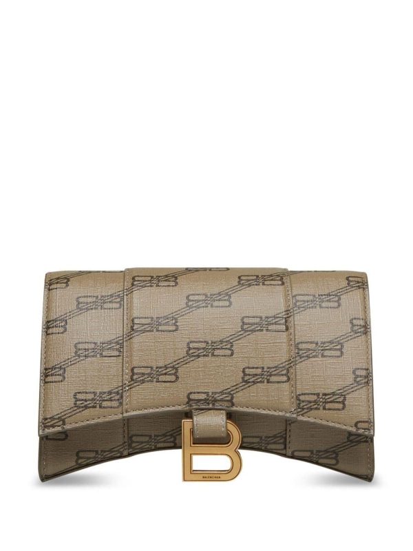 Balenciaga Hourglass BB-monogram wallet with chain - Image 6