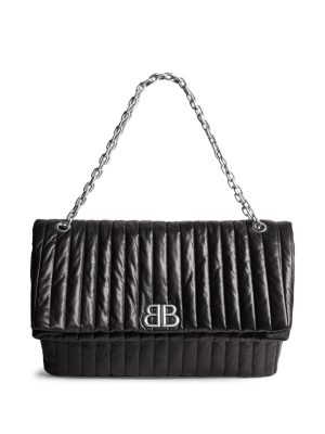 Balenciaga large Monaco chain-strap quilted shoulder bag