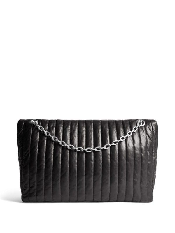 Balenciaga large Monaco chain-strap quilted shoulder bag - Image 4