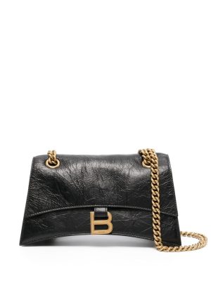 Balenciaga Crush small leather shoulder bag