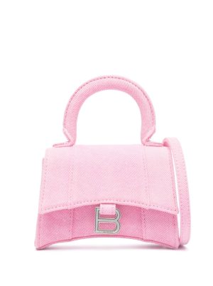 Balenciaga mini Hourglass denim tote bag