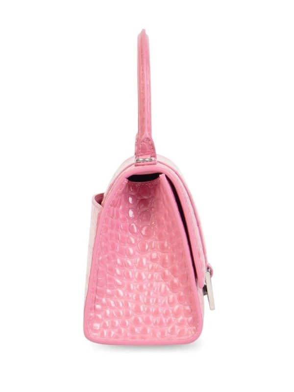 Balenciaga Hourglass crocodile-embossed small handbag - Image 3