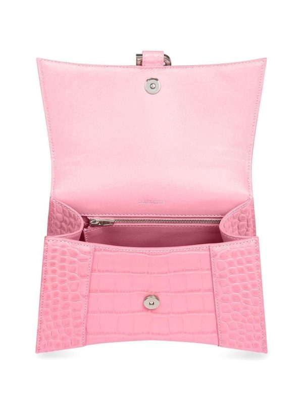Balenciaga Hourglass crocodile-embossed small handbag - Image 4