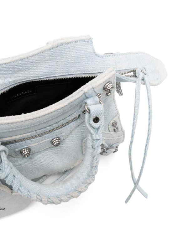 Balenciaga mini Neo Cagole denim tote bag - Image 6