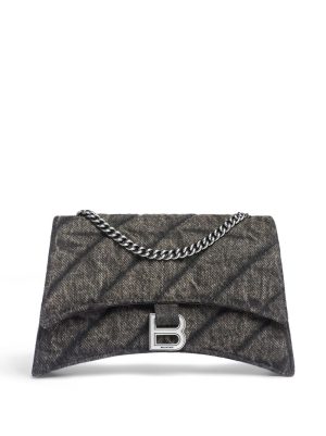 Balenciaga Crush denim shoulder bag