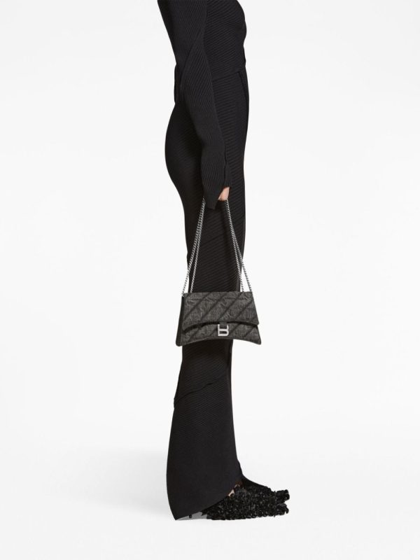 Balenciaga Crush denim shoulder bag - Image 2