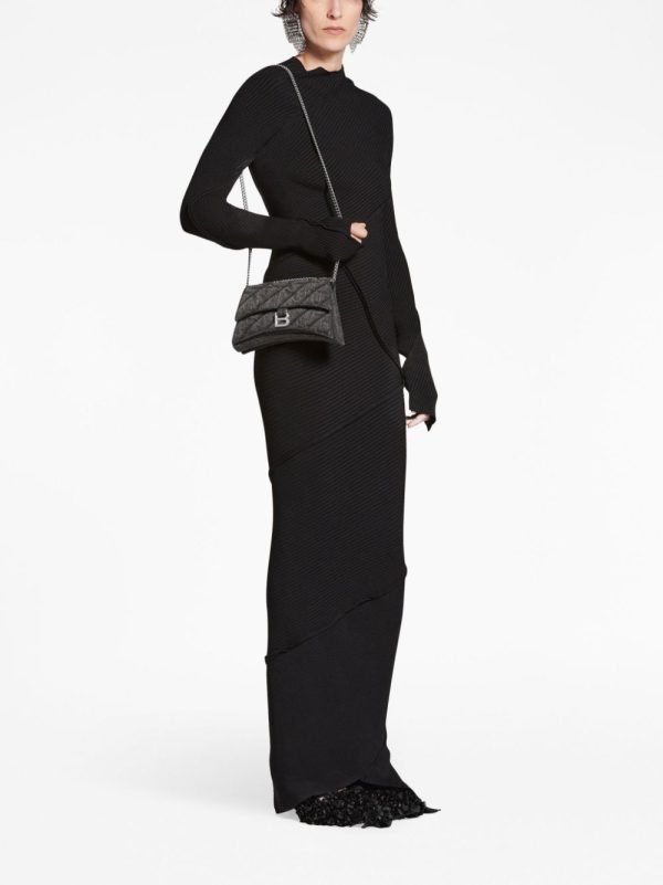 Balenciaga Crush denim shoulder bag - Image 3