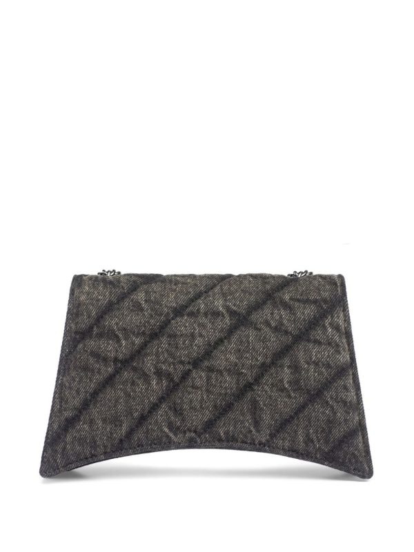 Balenciaga Crush denim shoulder bag - Image 4