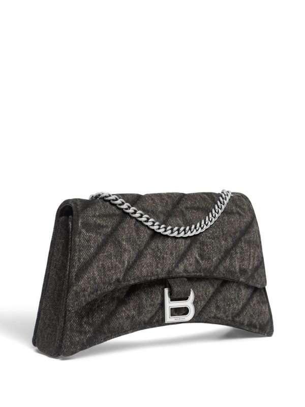 Balenciaga Crush denim shoulder bag - Image 5