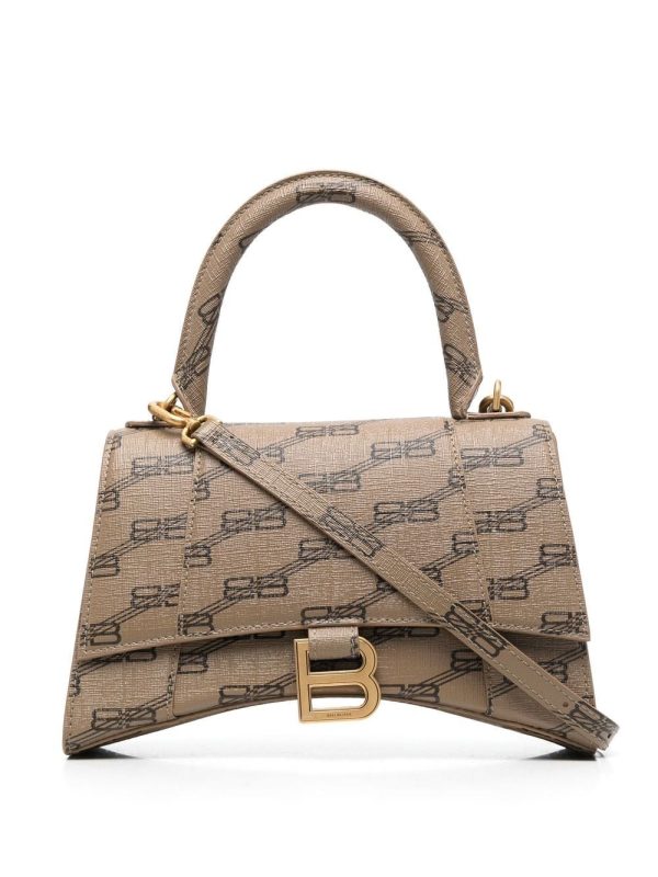Balenciaga Hourglass BB Monogram top-handle S tote bag