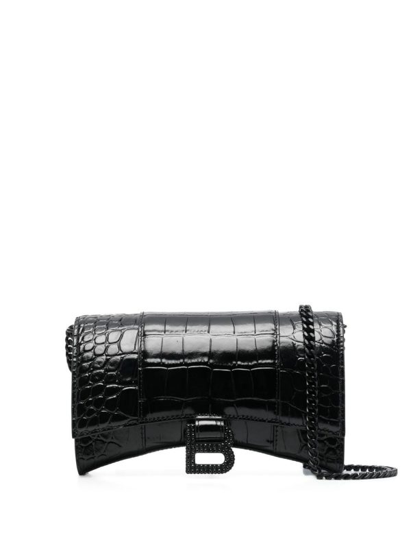 Balenciaga Hourglass chain-strap wallet