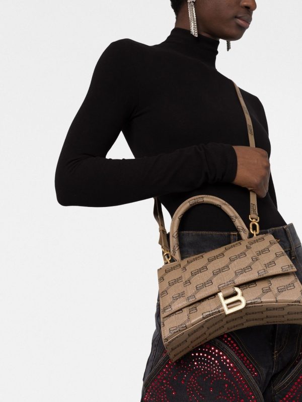 Balenciaga Hourglass BB Monogram top-handle S tote bag - Image 3