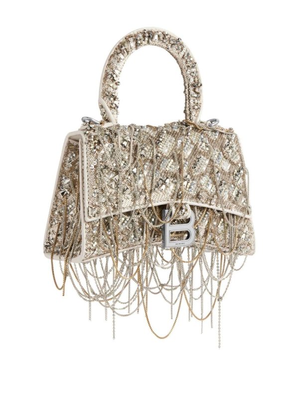 Balenciaga extra-small Hourglass sequined bag - Image 3