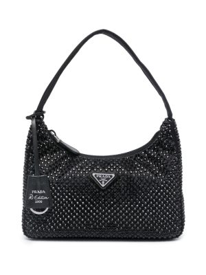 Prada rhinestone-embellished tote bag