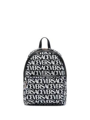 Versace logo-print backpack