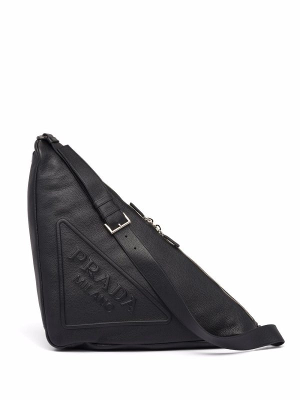 Prada leather Triangle shoulder bag