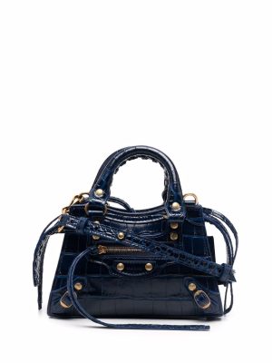 Balenciaga mini Classic City crocodile-effect bag