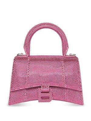 Balenciaga XS crystal-embellished Hourglass tote bag