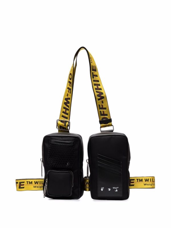 Off-White double pouch shoulder bag