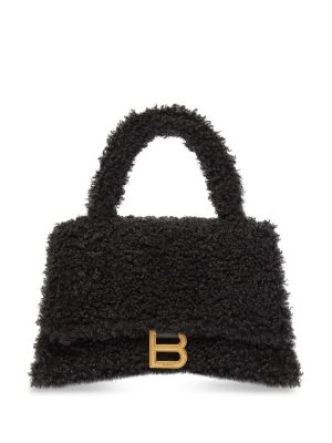 Balenciaga Hourglass furry tote bag