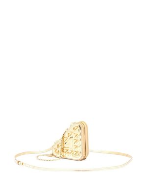 Prada studded leather mini pouch