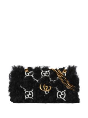 Gucci small GG Marmont cotton shoulder bag