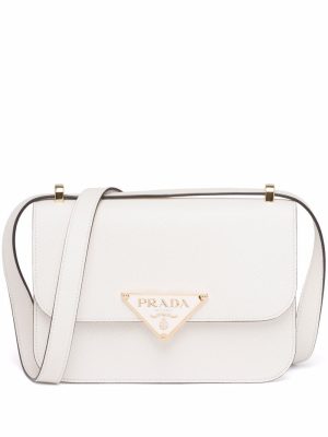 Prada triangle logo-plaque crossbody bag