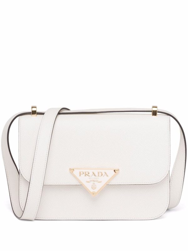 Prada triangle logo-plaque crossbody bag