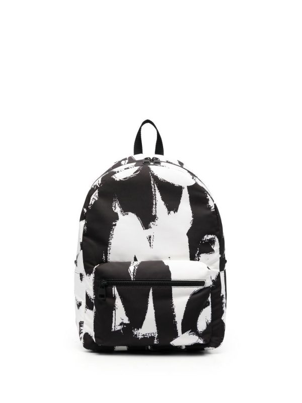 Alexander McQueen graffiti-print backpack