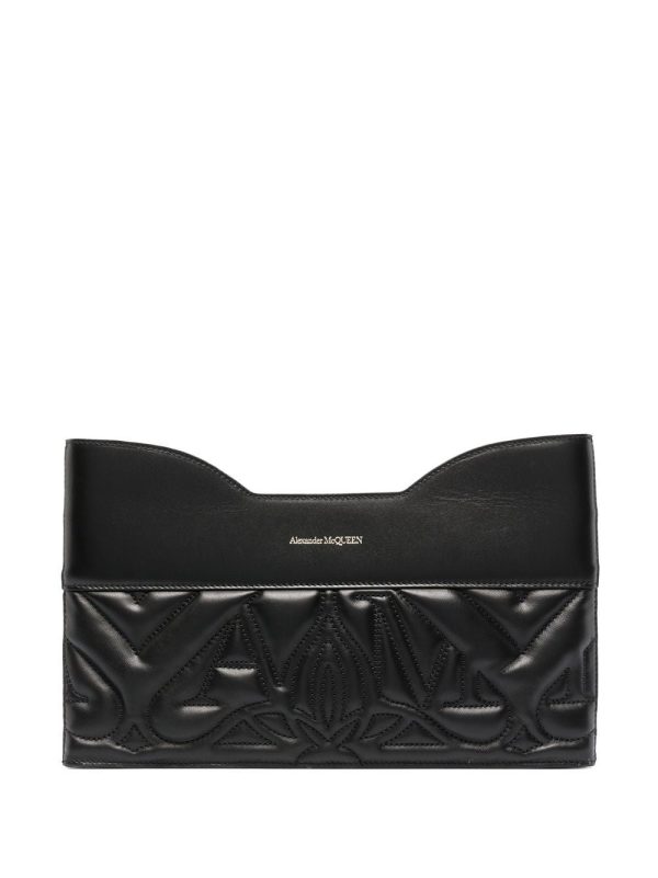 Alexander McQueen quilted leather clutch bag