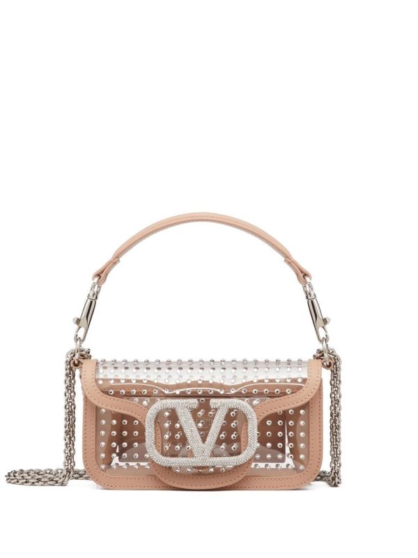 Valentino Garavani Locò crystal-embellished shoulder bag
