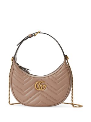Gucci GG Marmont half-moon shaped mini bag