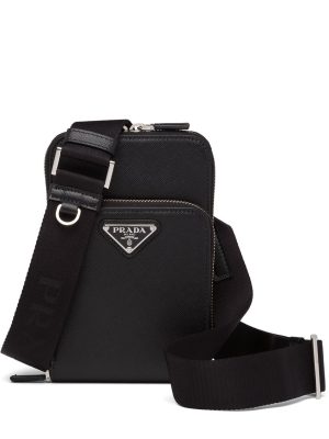 Prada triangle logo mini bag