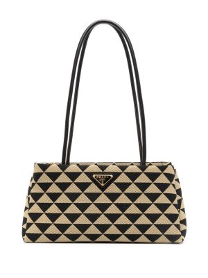 Prada Symbole jacquard tote bag