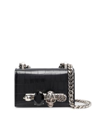 Alexander McQueen mini jewelled satchel