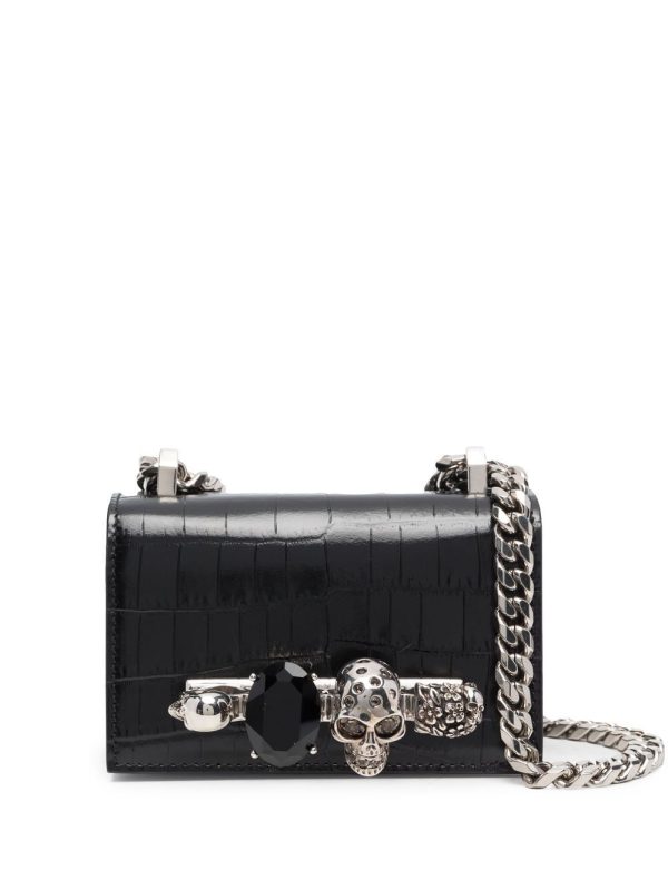 Alexander McQueen mini jewelled satchel