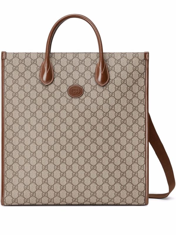 Gucci Interlocking G logo-plaque tote bag