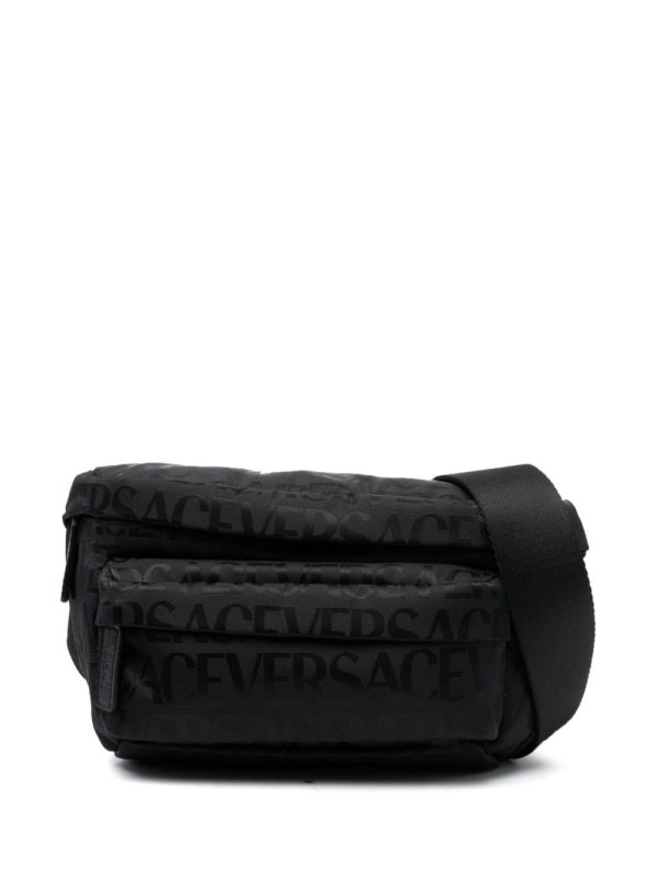 Versace logo-print zipped belt bag