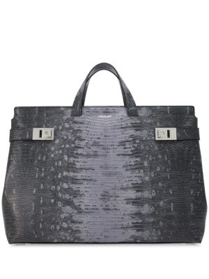 Ferragamo Gancini-plaque tote bag