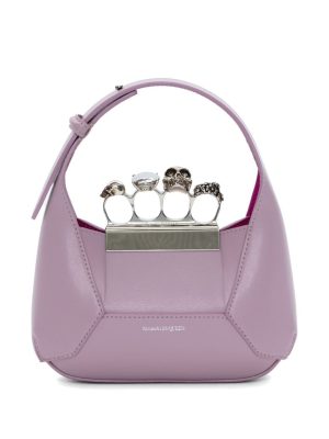 Alexander McQueen Jewelled Hobo leather mini bag