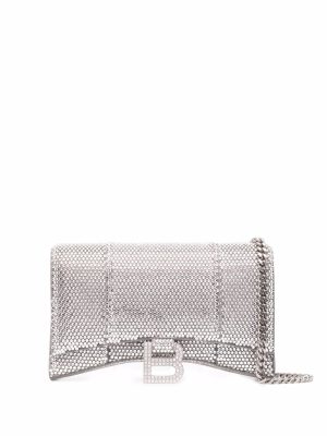 Balenciaga crystal hourglass wallet