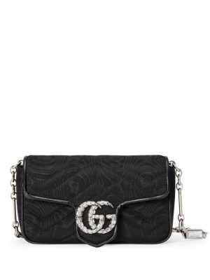 Gucci GG Marmont crystal-embellished belt bag