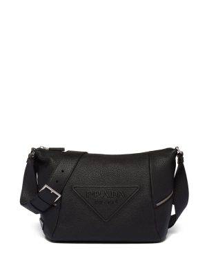 Prada debossed-logo shoulder bag