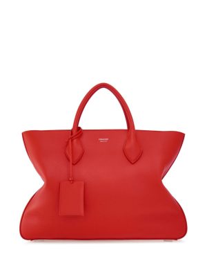 Ferragamo logo-stamp leather tote bag