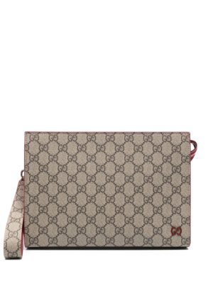 Gucci GG Supreme zipped clutch