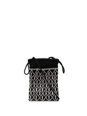 Saint Laurent crystal-embellished drawstring mini bag