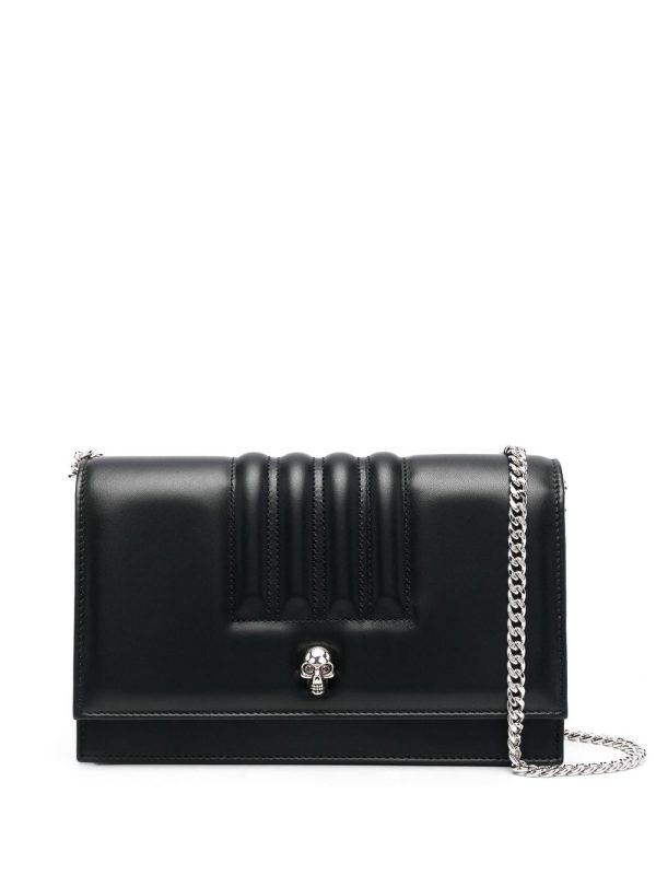 Alexander McQueen skull-stud padded crossbody bag