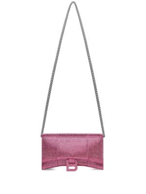 Balenciaga Hourglass rhinestone wallet bag