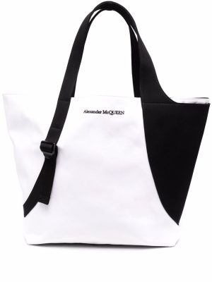 Alexander McQueen colour-block tote bag