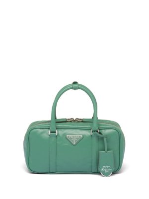 Prada small lambskin tote tbag